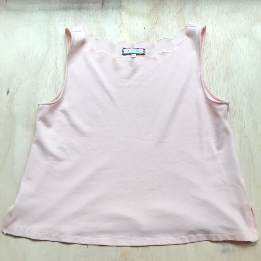 Anthropologie Scalloped Tank
